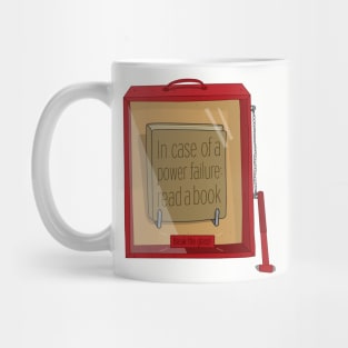 In case of an emergency read a book Mug